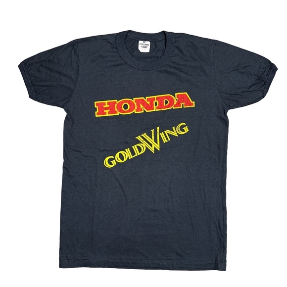 Vintage Black Tee with Red and Yellow Print - Picture 1 of 8